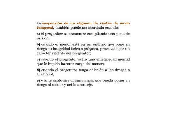 PROCESO DE DIVORCIO Y RESTRICCIÓN DEL RÉGIMEN DE VISITAS.