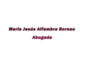 María Jesús Alfambra Bornao