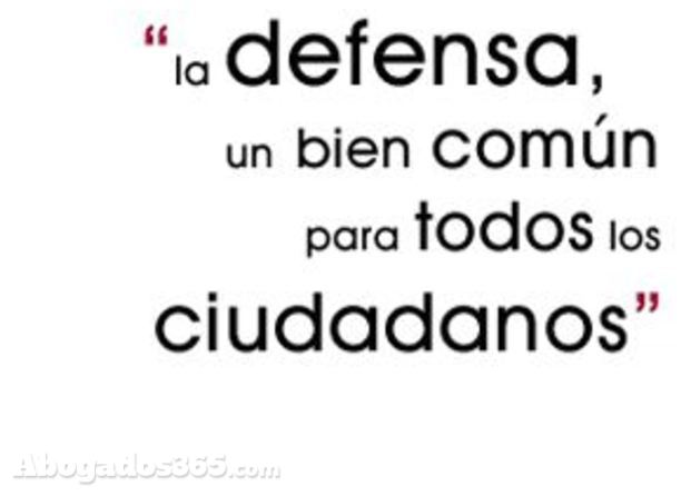 La defensa...